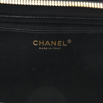 Chanel Caviar Quilted Large CC Filigree Vanity Case Black 6 of 9