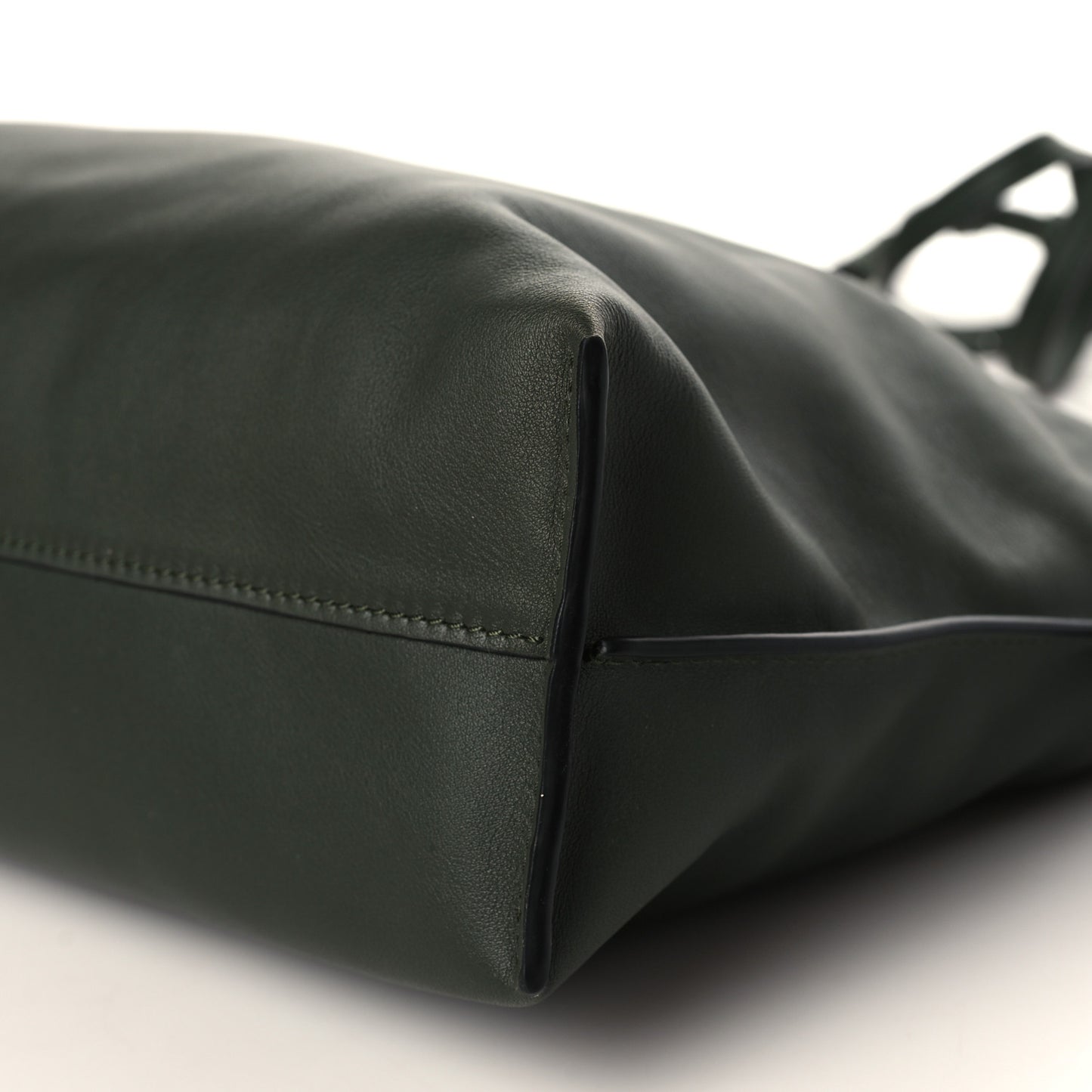 Nappa Flamenco Knot Clutch Khaki