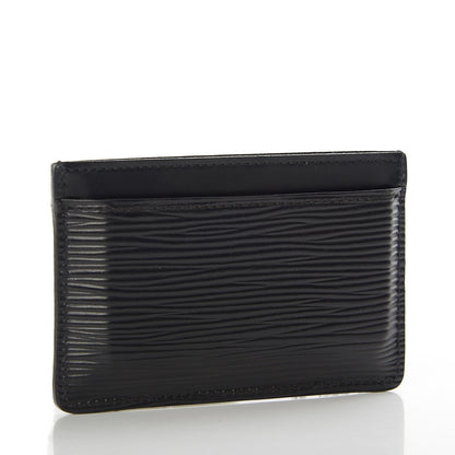 Louis Vuitton Epi Card Holder Black 3 of 7