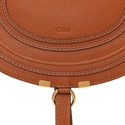 Chloe Calfskin Medium Marcie Round Crossbody Bag Tan 10 of 13