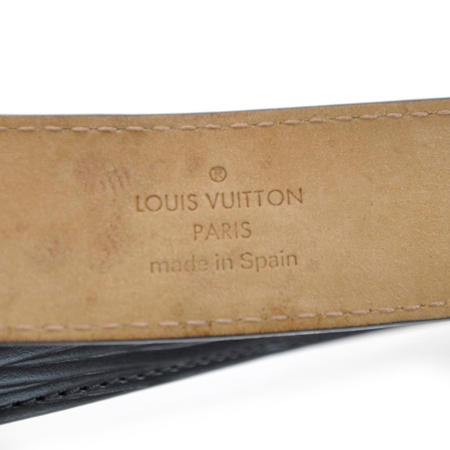 Louis Vuitton Epi Initiales Belt 80 32 Black 2 of 5
