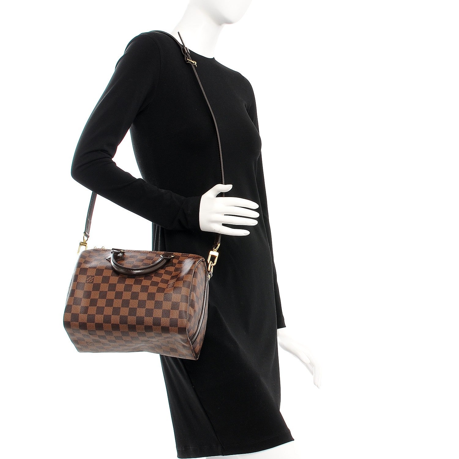 Louis Vuitton Damier Ebene Speedy Bandouliere 25 2 of 8