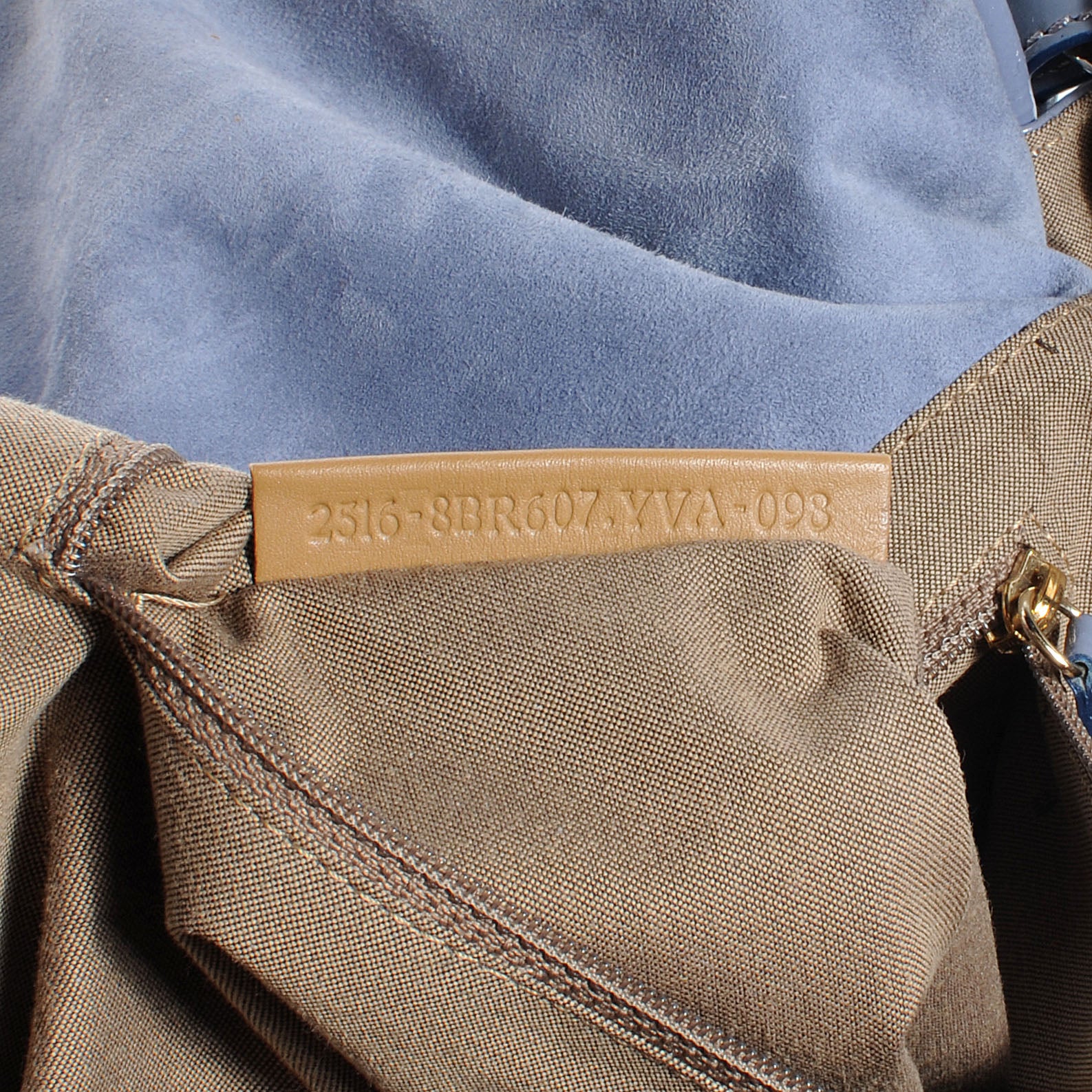Fendi Vitello Naplak Fly Shoulder Bag Blue 7 of 8