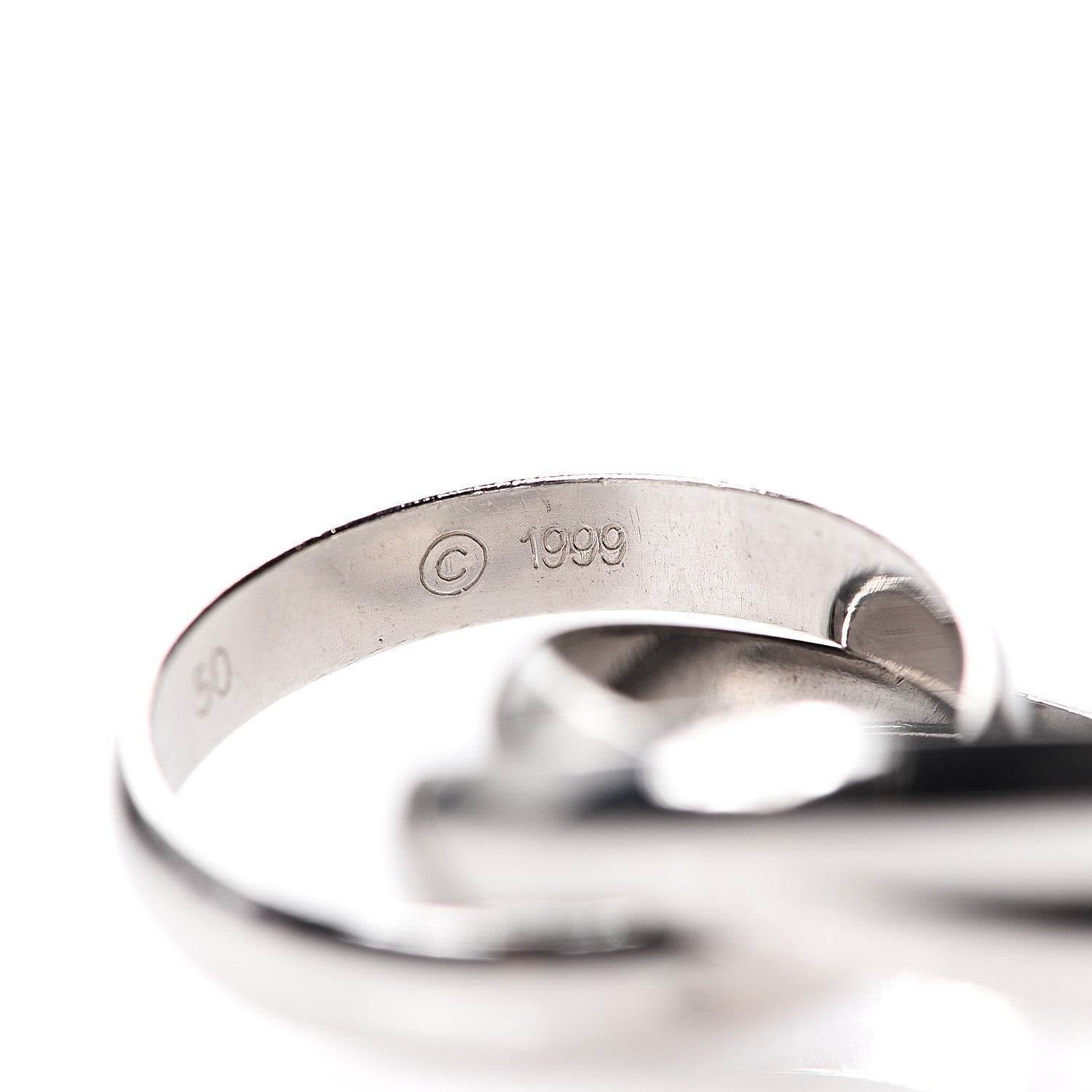 Cartier 18K White Gold Classic Trinity Ring 50 5.25 4 of 6