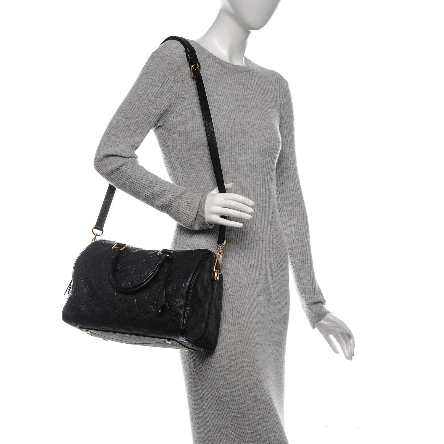 Louis Vuitton Empreinte Speedy Bandouliere 30 Black 2 of 6