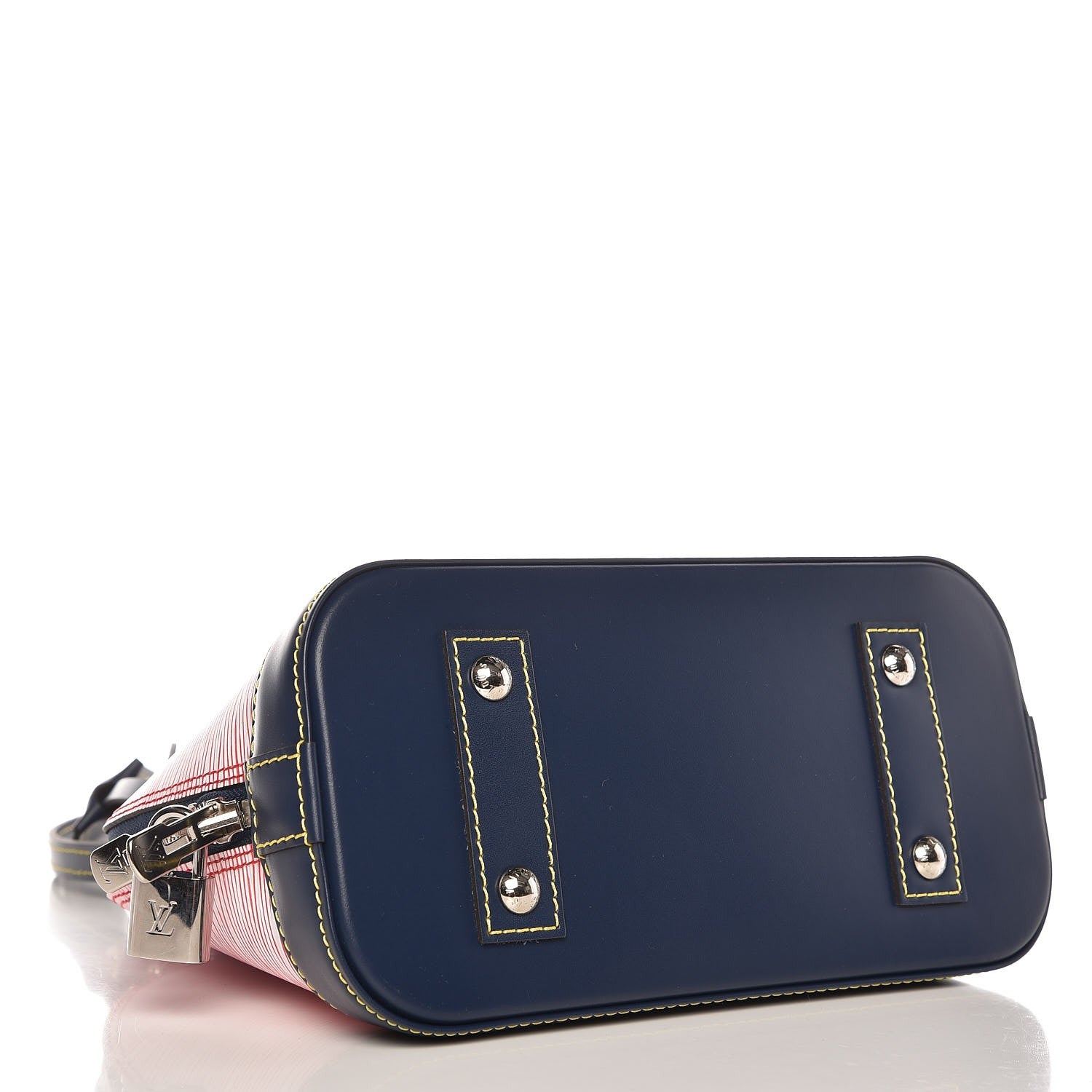 Louis Vuitton Epi Alma BB Denim Red 4 of 6