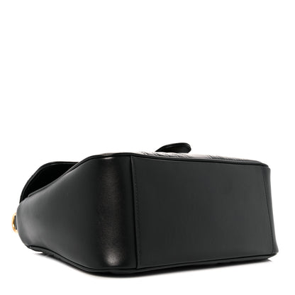 Gucci Calfskin Matelasse Small GG Marmont Top Handle Shoulder Bag Black 4 of 9