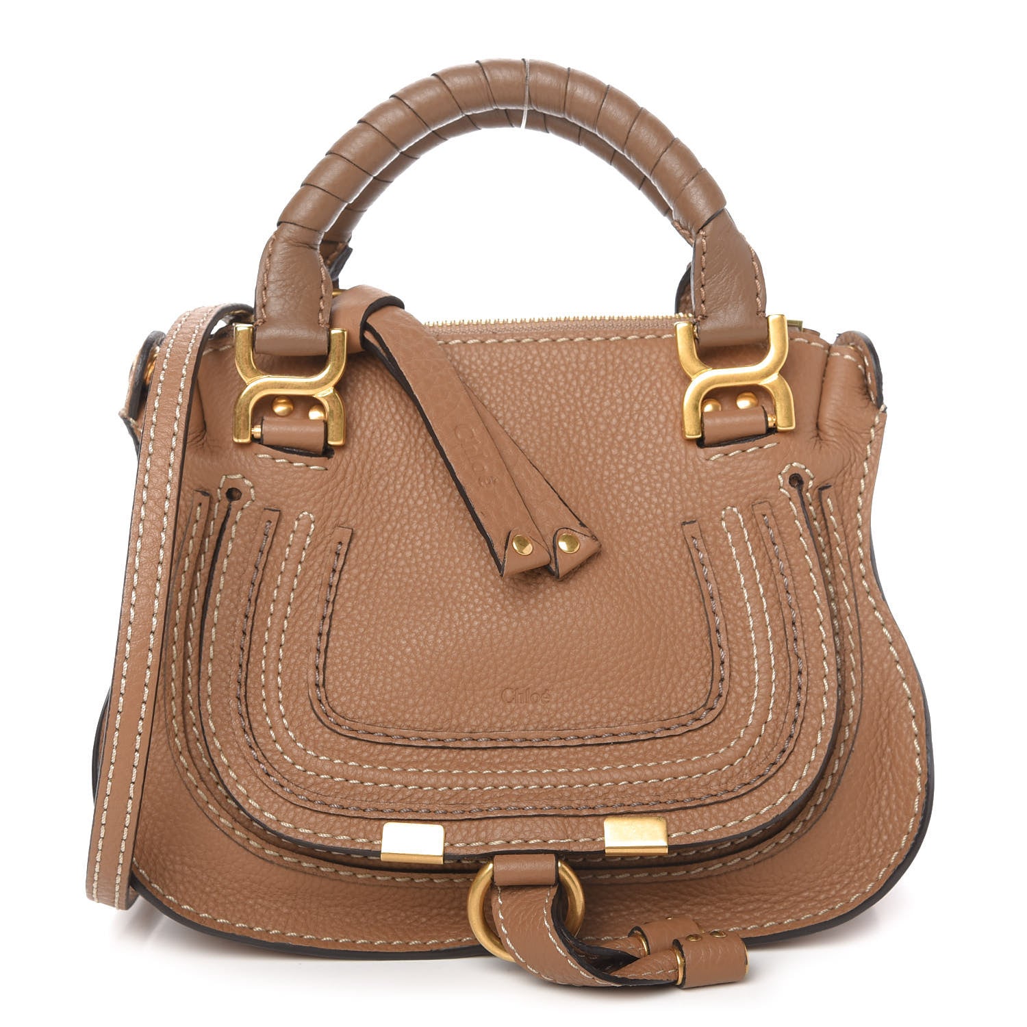Chloe Calfskin Mini Marcie Satchel Nut 1 of 11