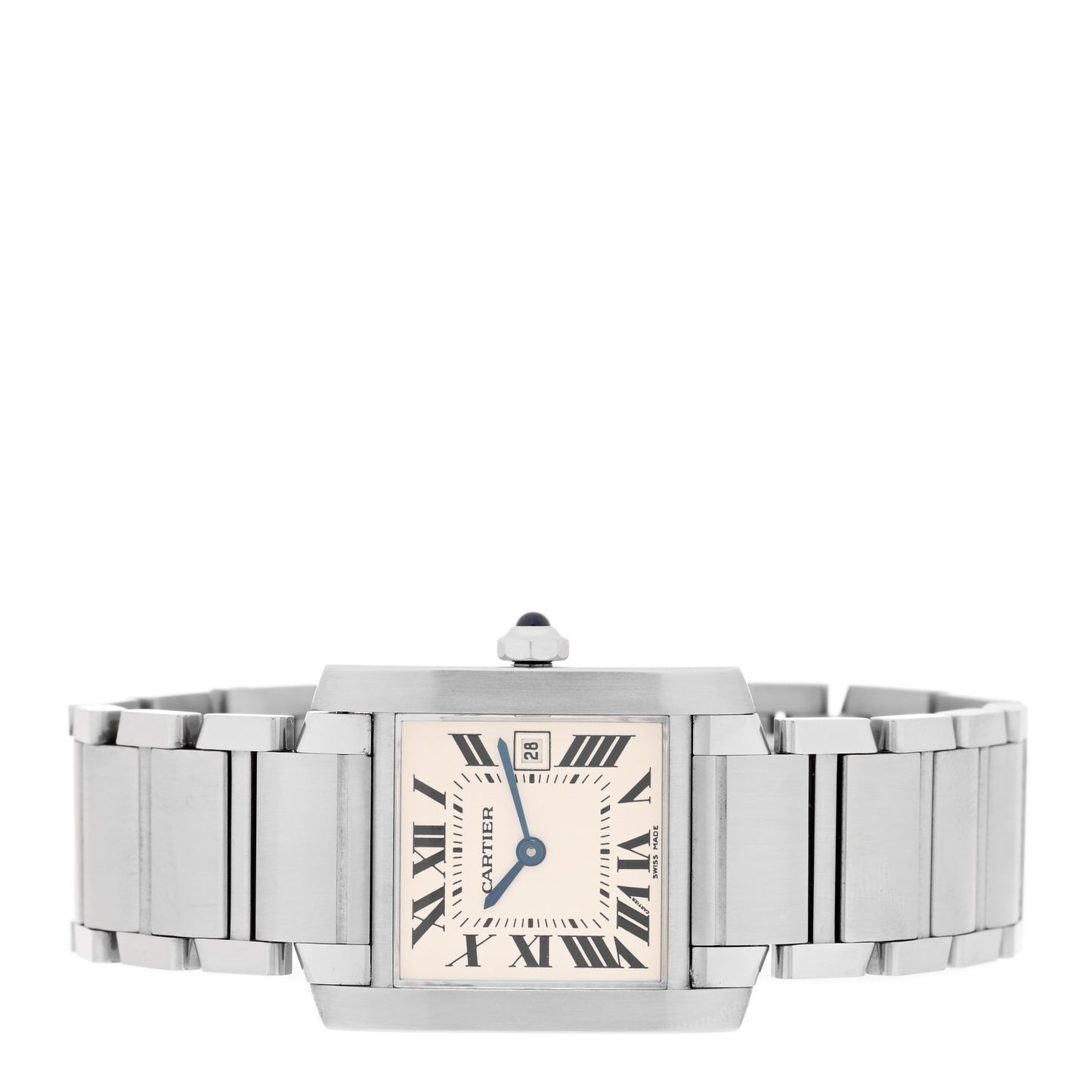 Stainless Steel 25mm Tank Francaise Quartz Watch