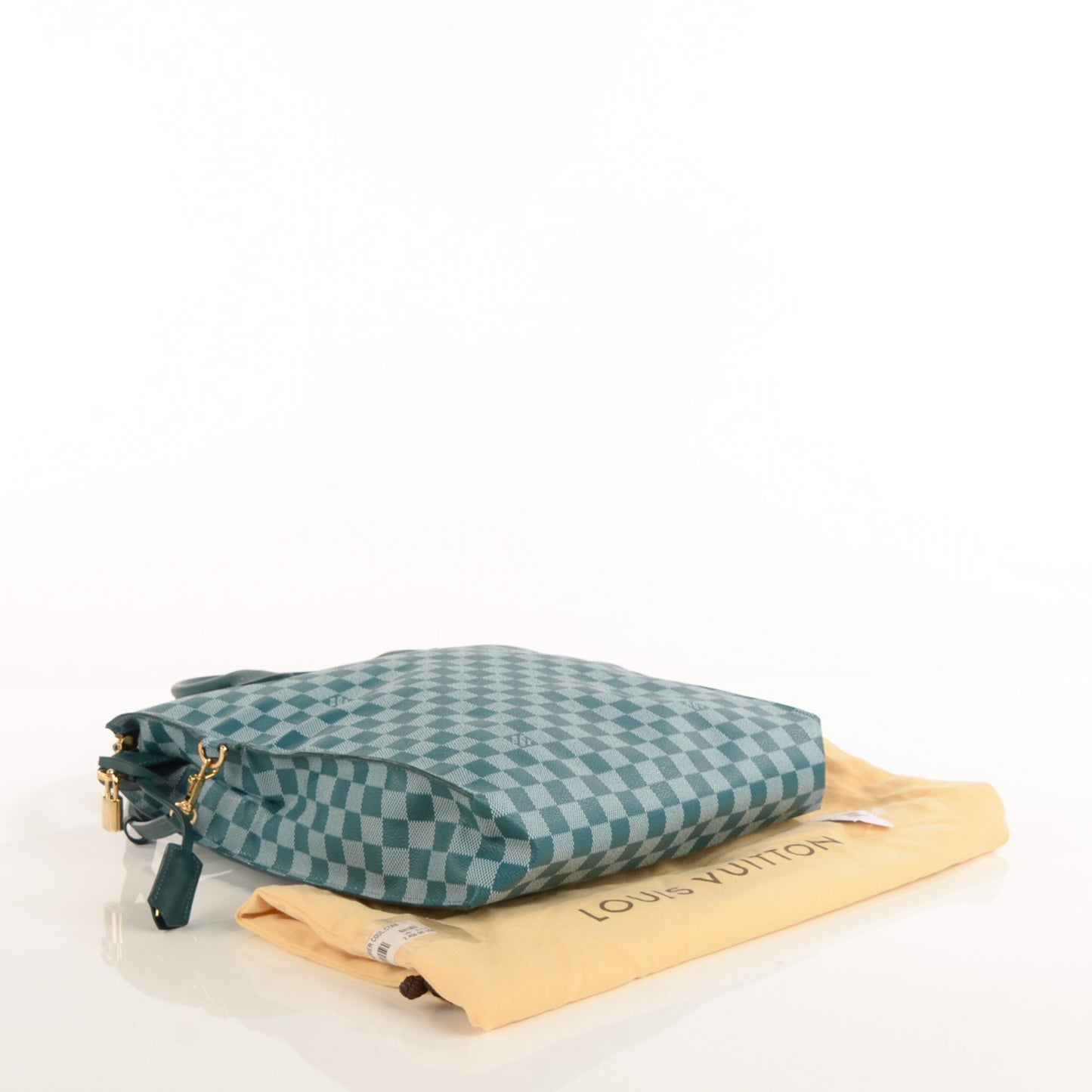 Damier Couleur Mobil Bag Cyan