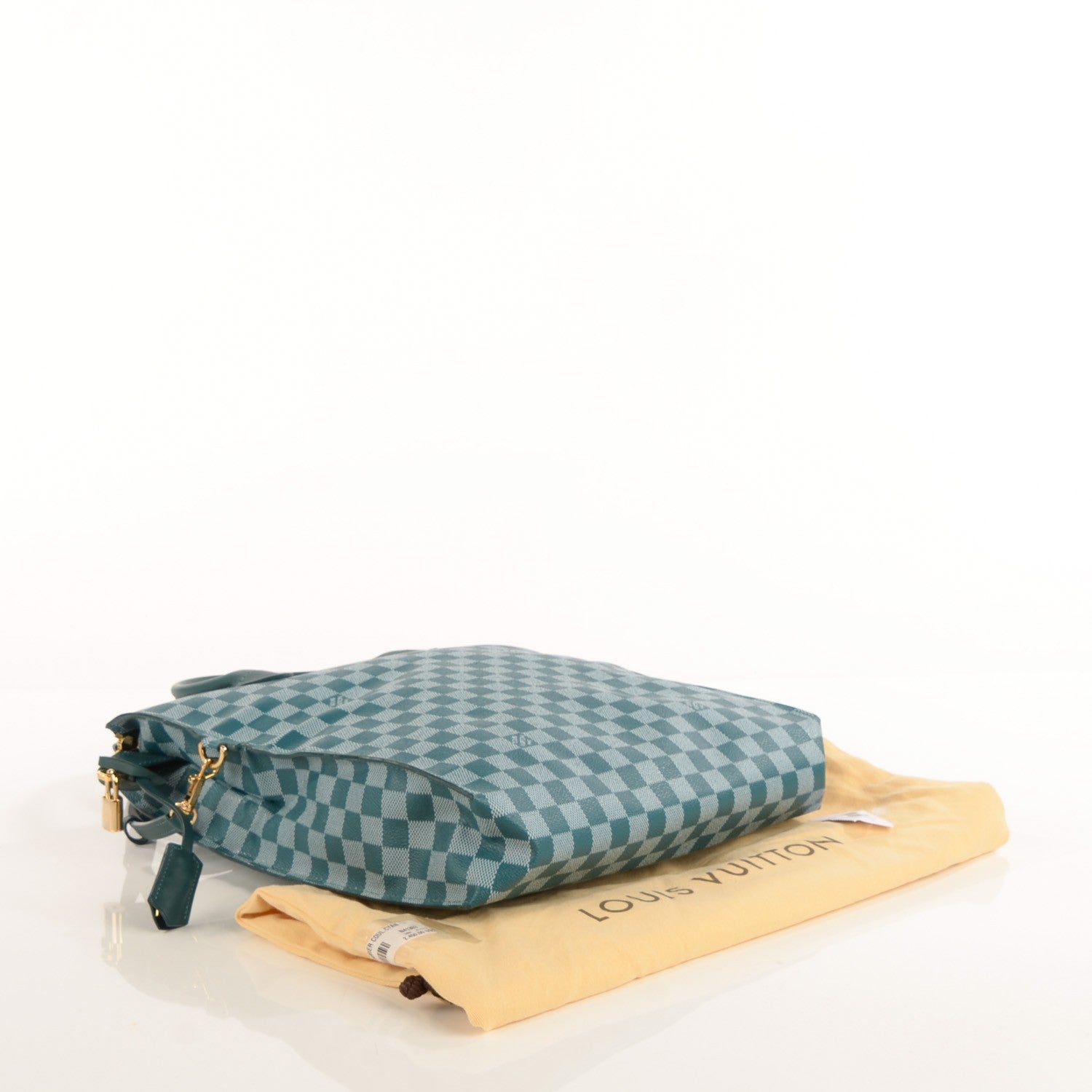 Louis Vuitton Damier Couleur Mobil Bag Cyan 4 of 7