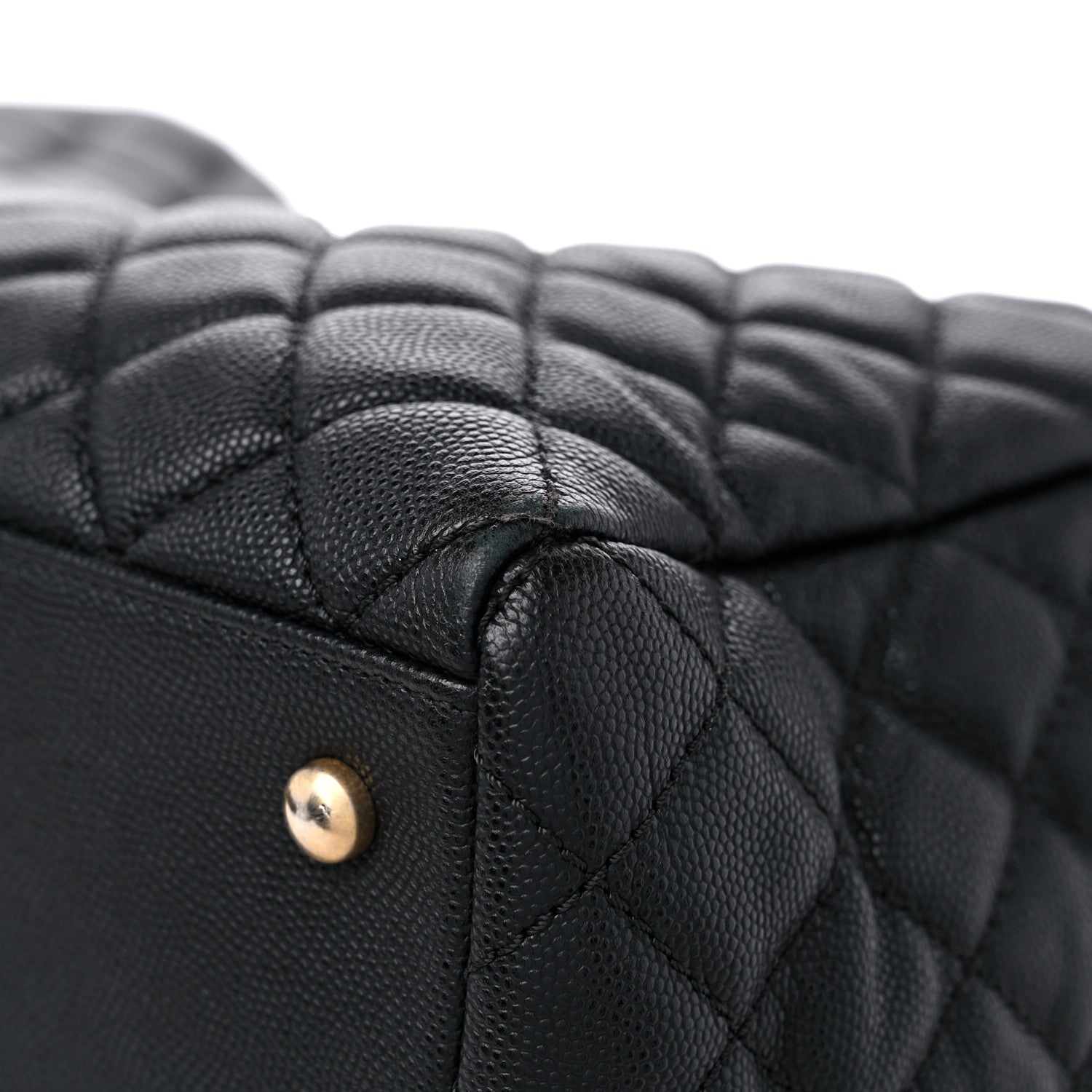 Chanel Caviar Quilted Coco Handle Shopping Tote Black 11 of 13