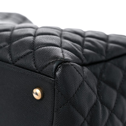 Chanel Caviar Quilted Coco Handle Shopping Tote Black 11 of 13