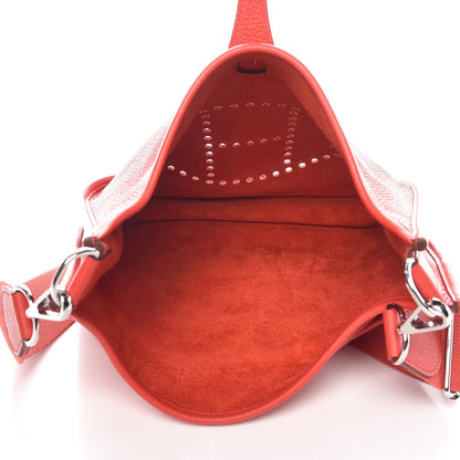 Hermes Taurillon Clemence Evelyne III PM Rouge Tomate 5 of 10