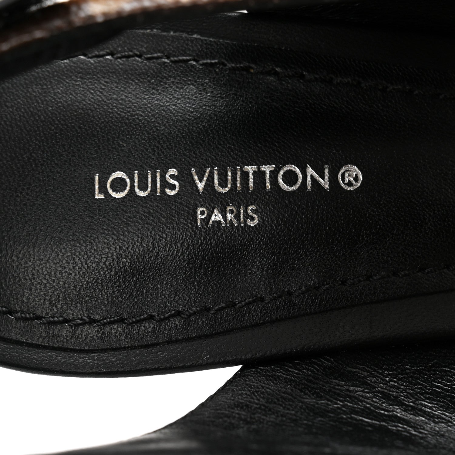 Louis Vuitton Patent Monogram Archlight Slingback Pumps 38 Black 6 of 10