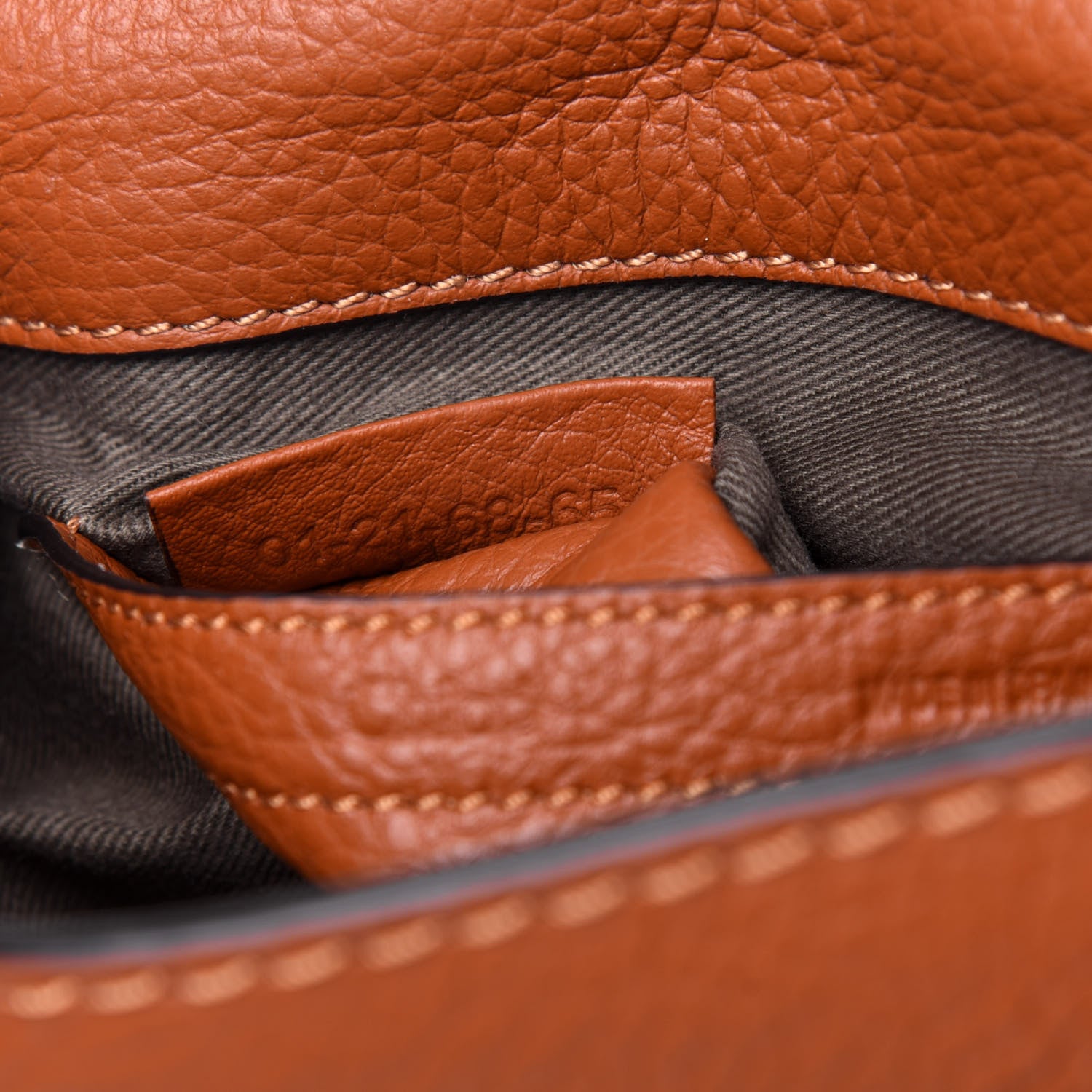 Chloe Calfskin Mini Marcie Round Crossbody Bag Tan 7 of 12