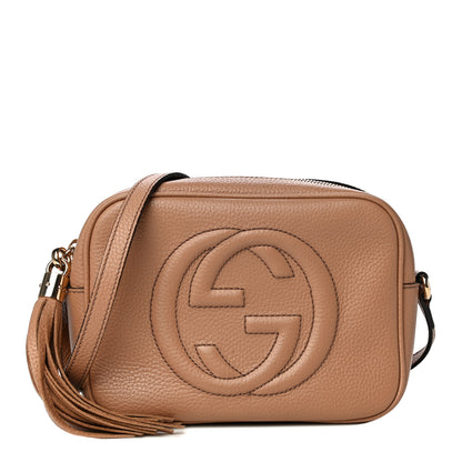 Gucci Pebbled Calfskin Small Soho Disco Bag Rose Beige 1 of 14
