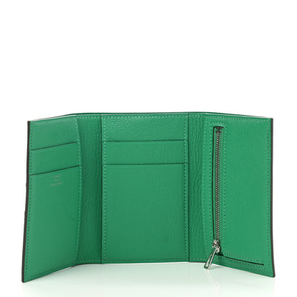 Hermes Chevre Mysore Tri-Fold Compact Bearn Wallet Menthe 5 of 8