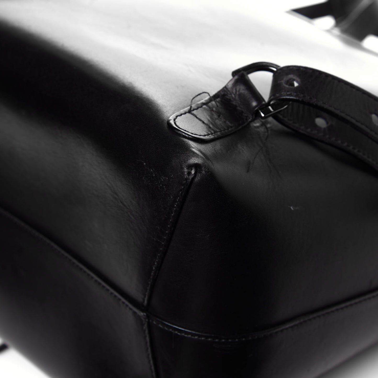 Vegetable Tanned Calfskin Backpack Black Flamma