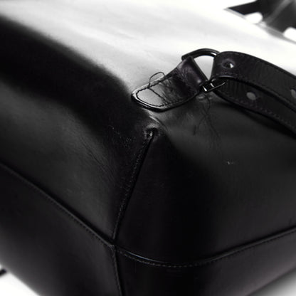 Mansur Gavriel Vegetable Tanned Calfskin Backpack Black Flamma 12 of 14