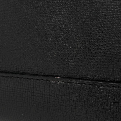 Burberry Derby Calfskin House Check Medium Banner Tote Black 26 of 28