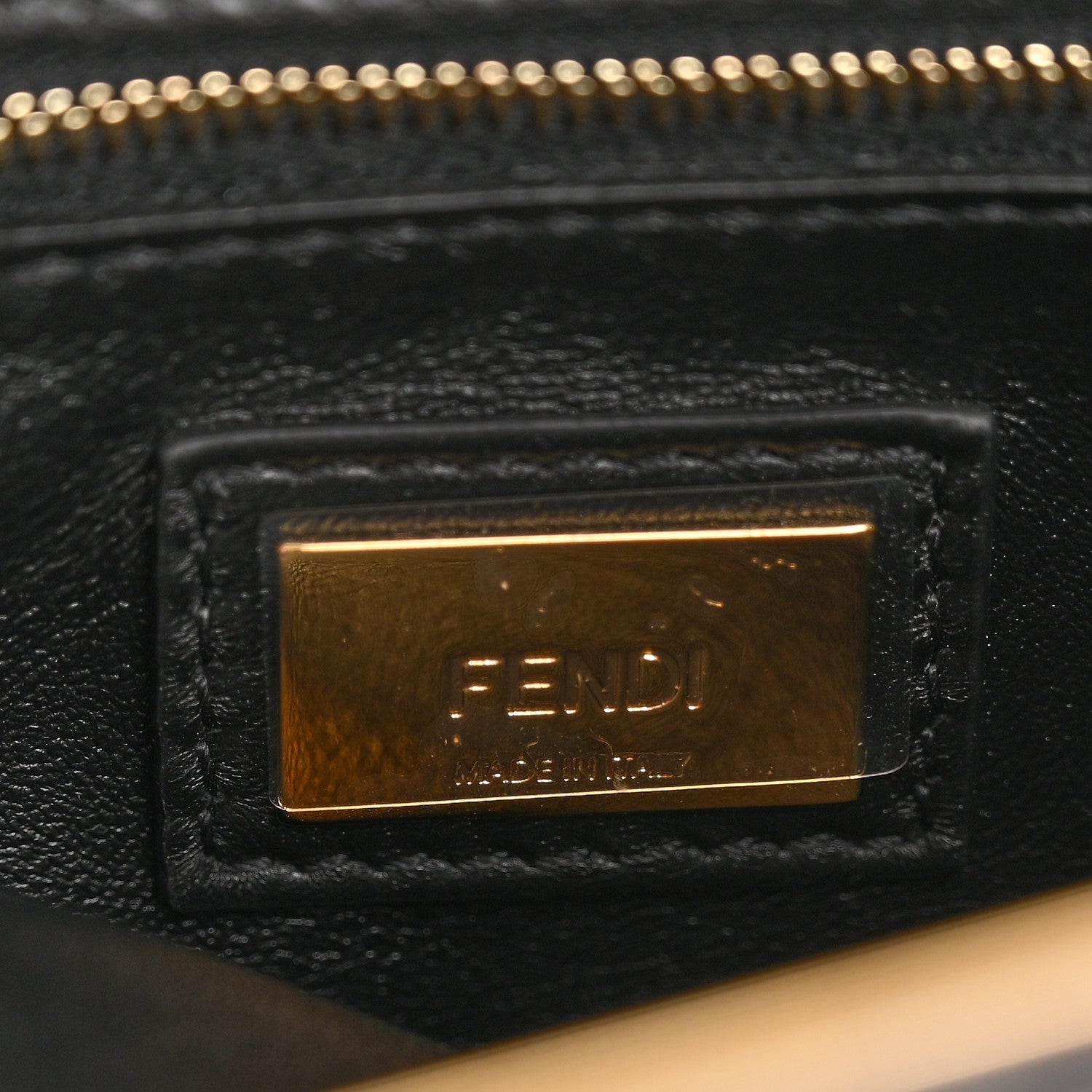 Fendi Nappa Mini Peekaboo Iconic Satchel Black 7 of 13