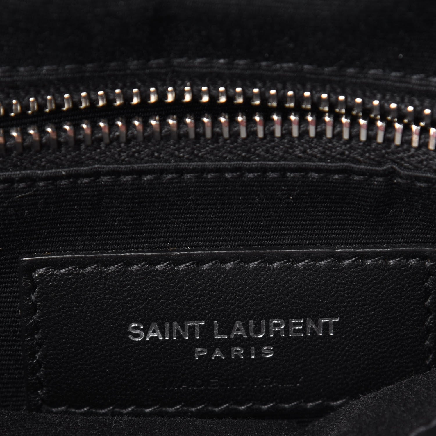 Saint Laurent Calfskin Y Quilted Monogram Medium Loulou Chain Satchel Black 7 of 11
