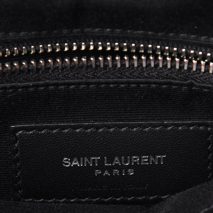 Saint Laurent Calfskin Y Quilted Monogram Medium Loulou Chain Satchel Black 7 of 11