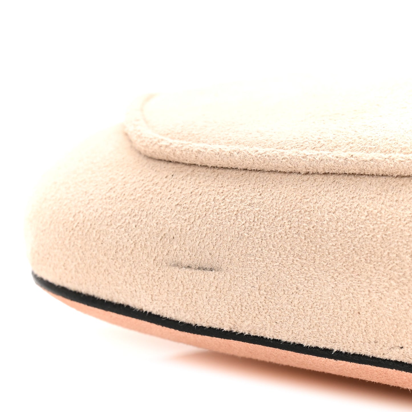 Suede Goatskin Baby Bow Mule 39 Rope Beige