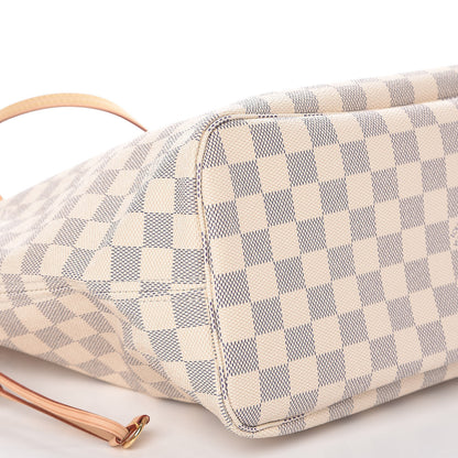 Louis Vuitton Damier Azur Neo Neverfull MM Rose Ballerine 5 of 10