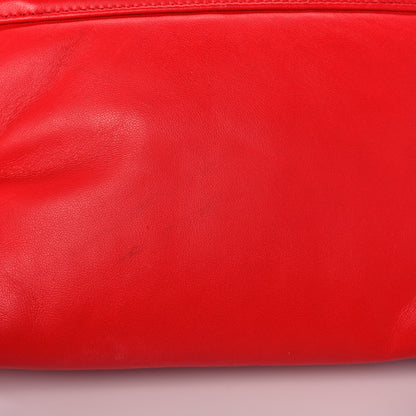Lanvin Lambskin Sugar Flap Shoulder Bag Red 13 of 16