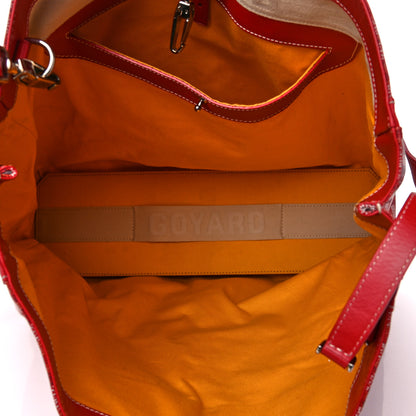 Goyard Goyardine Voltaire Tote Red 6 of 23
