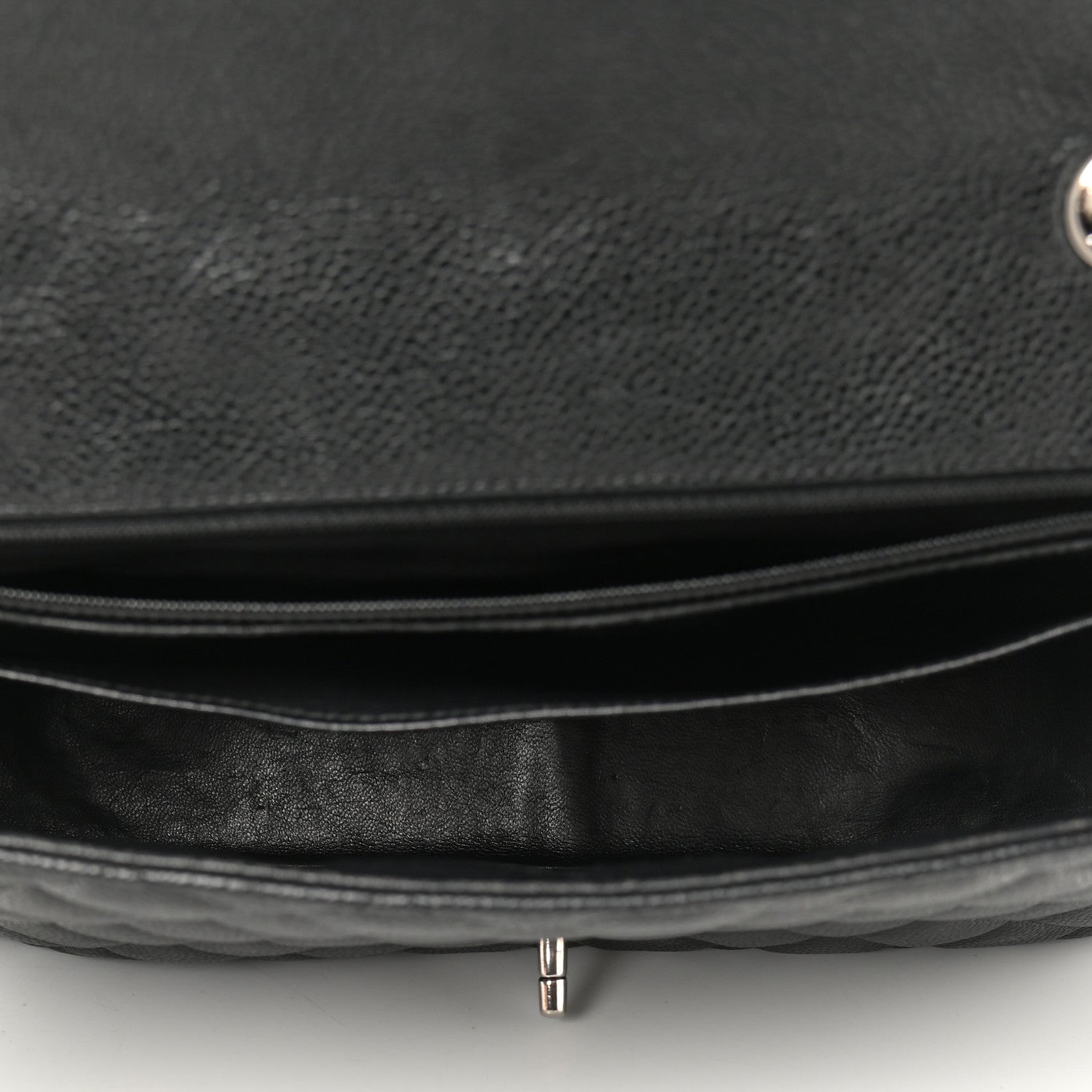 Chanel Caviar Quilted Jumbo Single Flap Black 4 of 10