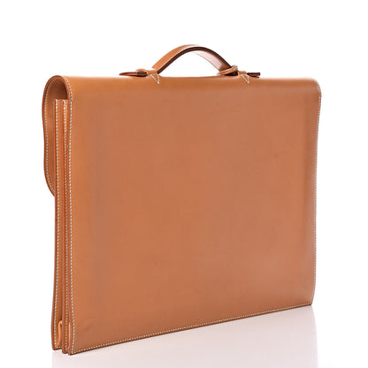 Hermes Vache Natural Sac a Depeche 38 Briefcase 4 of 20
