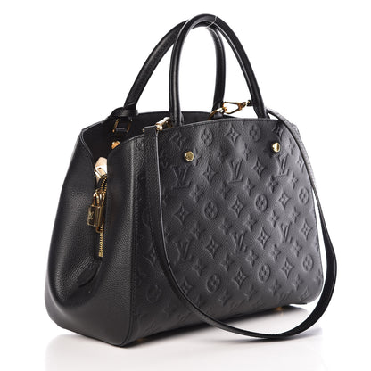 Louis Vuitton Empreinte Montaigne MM Black 4 of 10