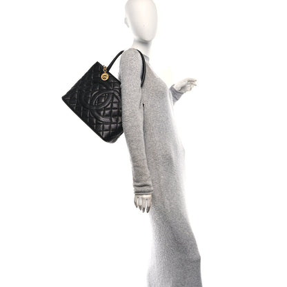 Chanel Caviar Quilted Medallion Tote Black 2 of 10