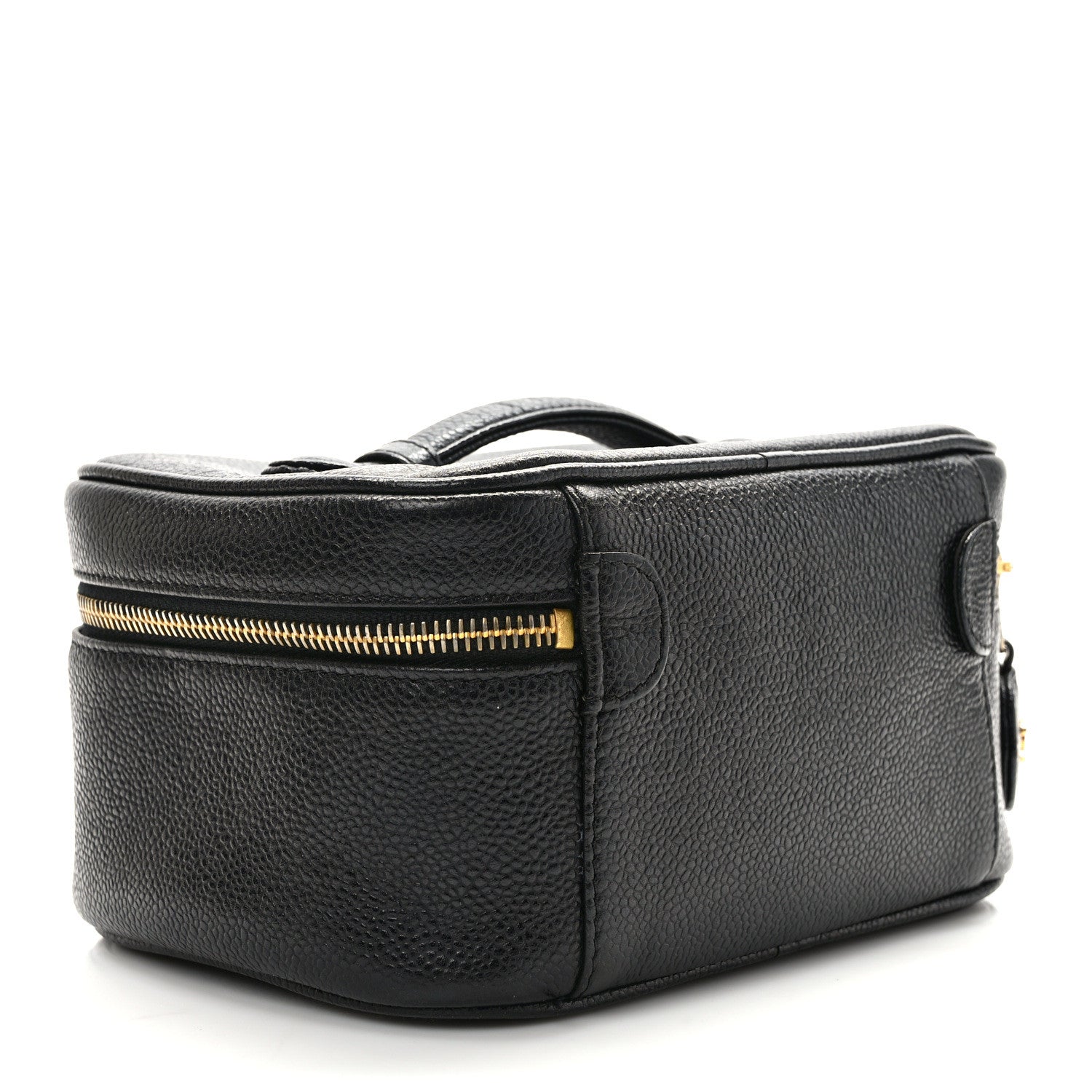 Chanel Caviar CC Vanity Cosmetic Case Black 3 of 9
