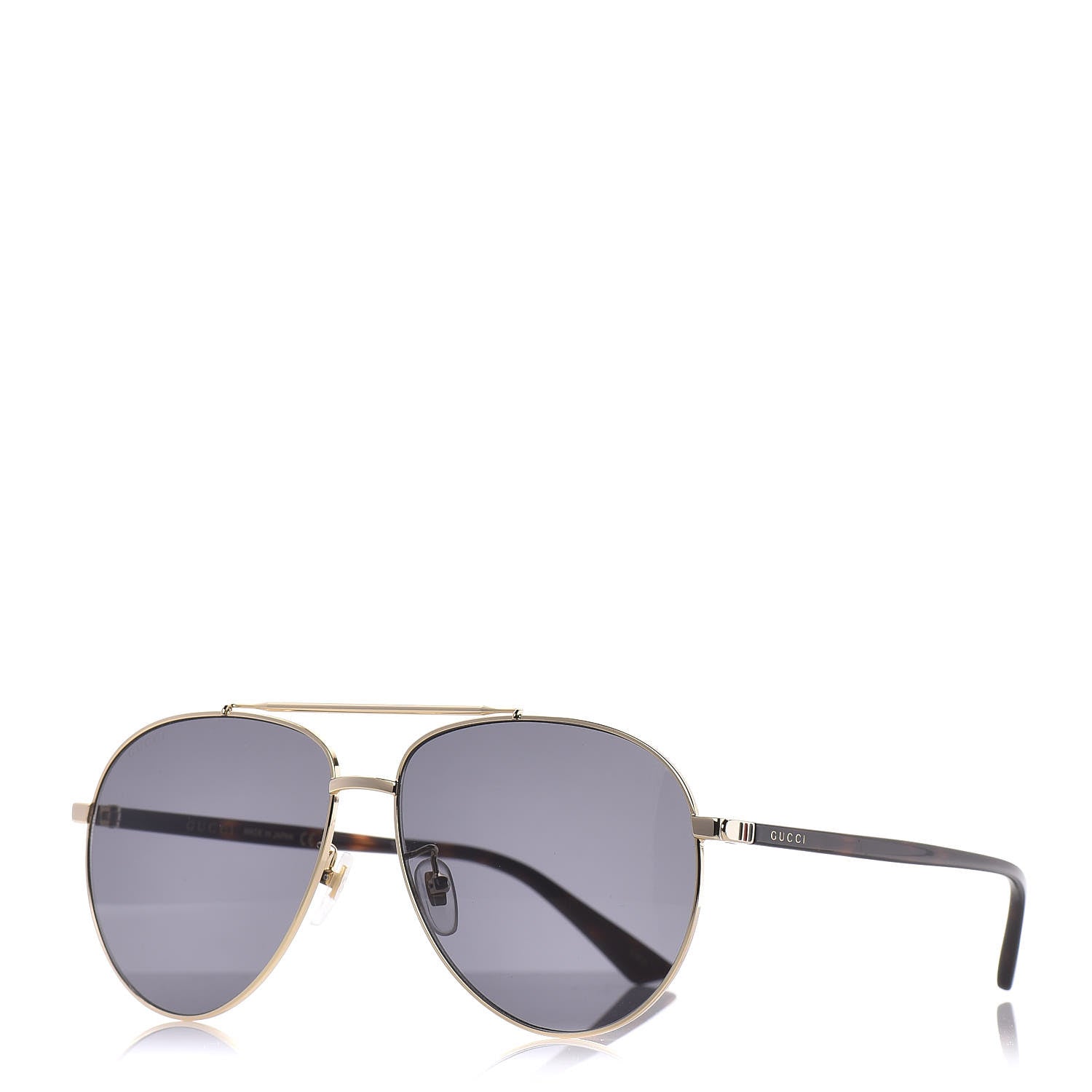 Gucci Aviator Sunglasses GG0043SA Tortoise 1 of 6