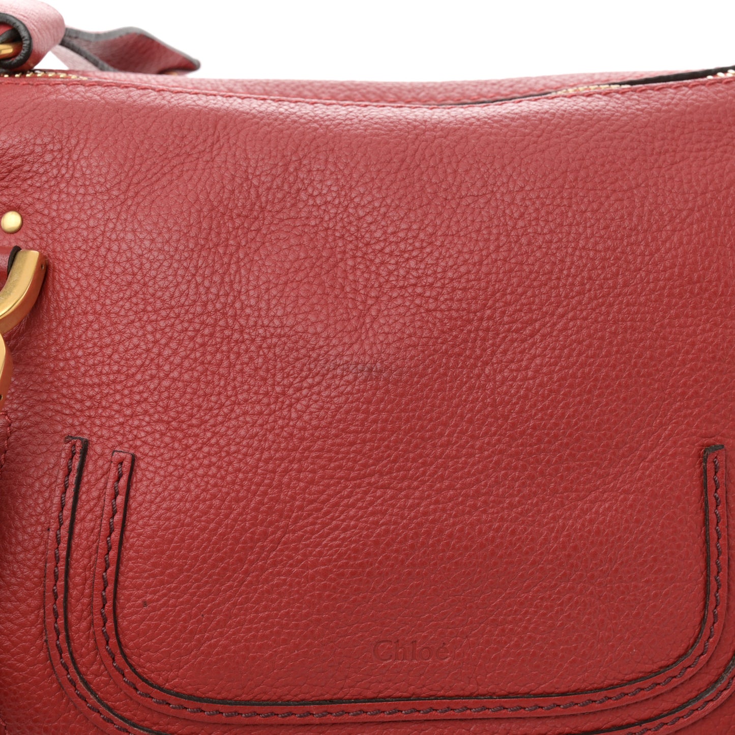 Calfskin Medium Marcie Satchel Red
