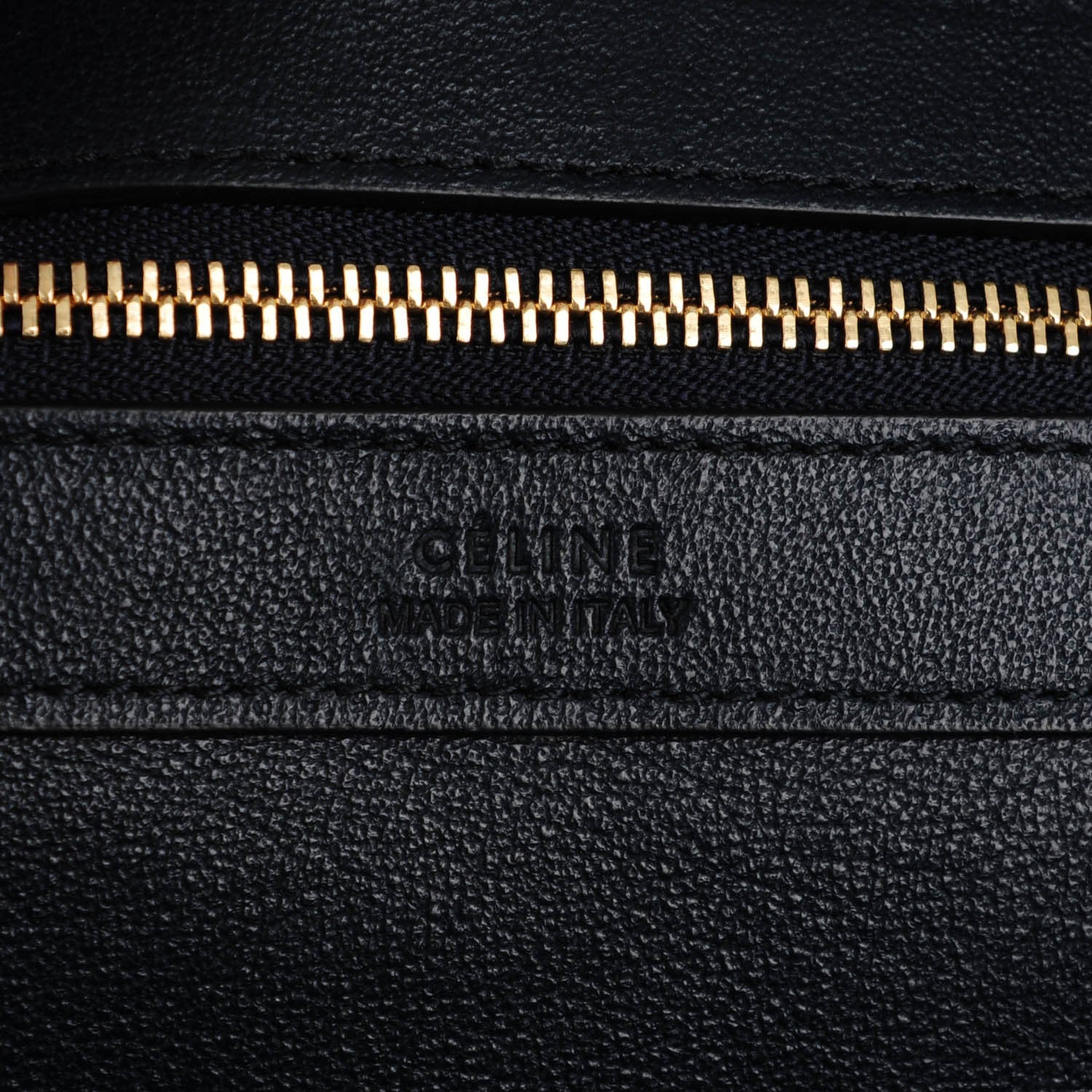 Celine Crocodile Embossed Nubuck Small Belt Cabas Phantom Navy Blue 6 of 9