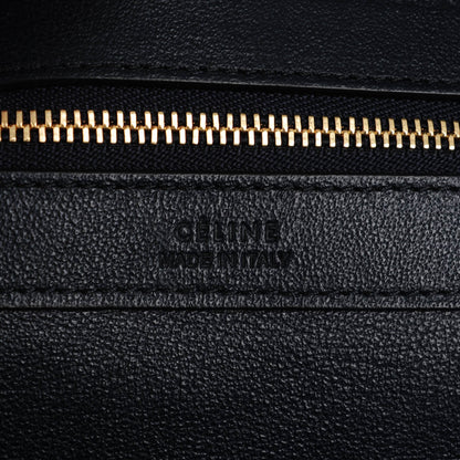 Celine Crocodile Embossed Nubuck Small Belt Cabas Phantom Navy Blue 6 of 9