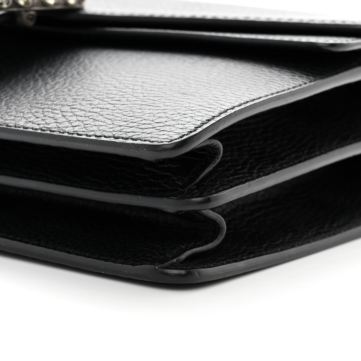 Gucci Pebbled Calfskin Small Dionysus Shoulder Bag Black 10 of 16