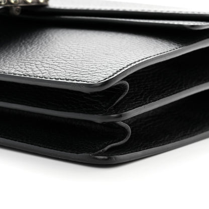 Gucci Pebbled Calfskin Small Dionysus Shoulder Bag Black 10 of 16