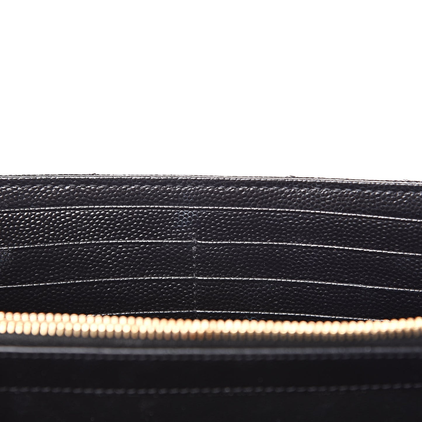 Grain De Poudre Matelasse Chevron Monogram Chain Wallet Black
