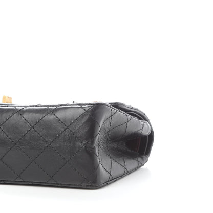 Chanel Aged Calfskin Lucky Charms 2.55 Reissue 225 Flap Black 10 of 10