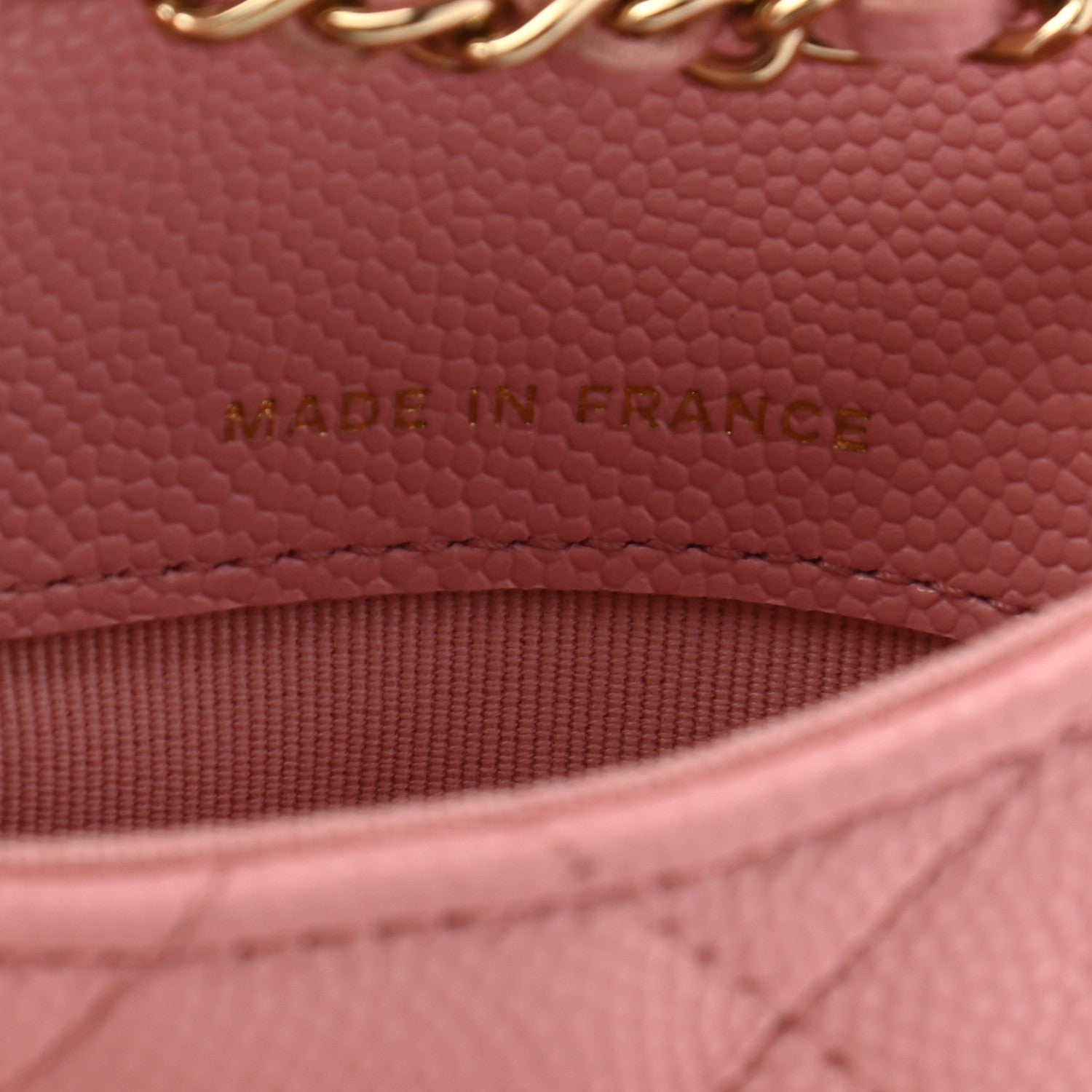 Chanel Caviar Quilted Mini Chain Belt Bag Light Pink 7 of 11