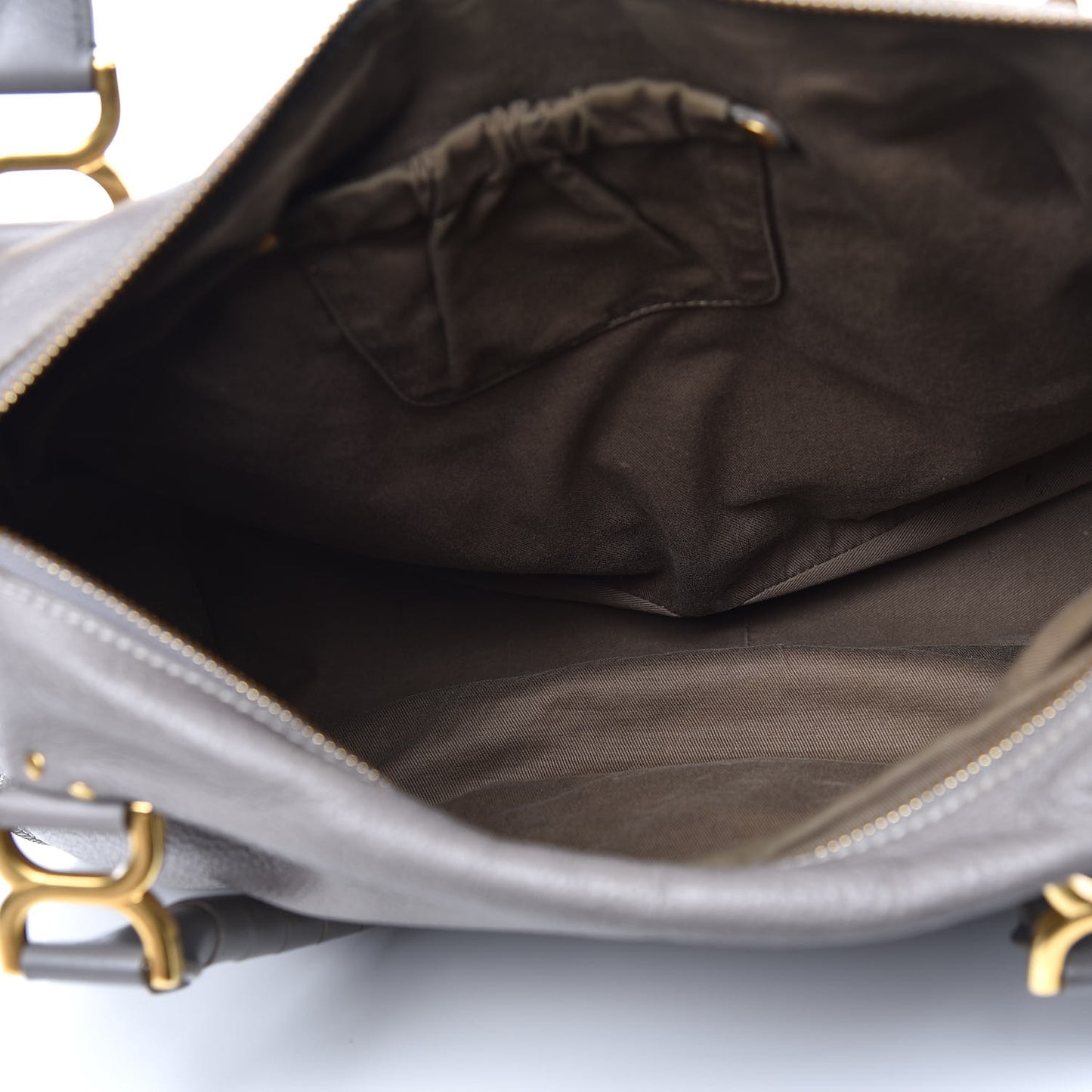 Calfskin Large Marcie Satchel Cashmere Grey