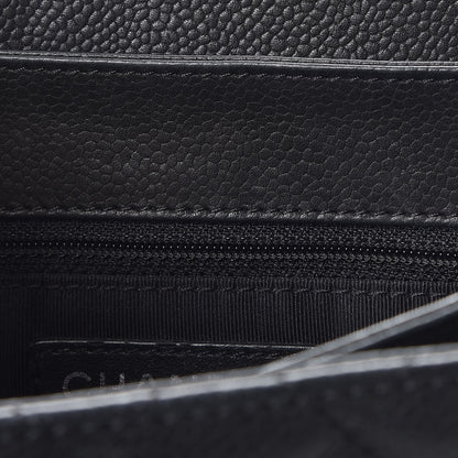 Chanel Caviar Quilted Small Rock In Rome Flap Black 7 of 9