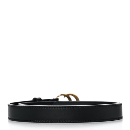 Gucci Calfskin Double G 20mm Belt 75 30 Black 2 of 8