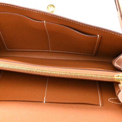 Hermes Epsom Kelly Wallet To Go Gold 5 of 11